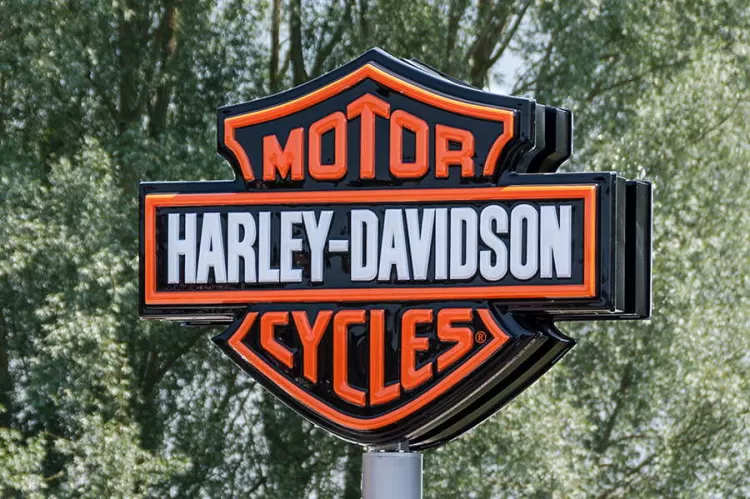 Harley Davidson Sign Post