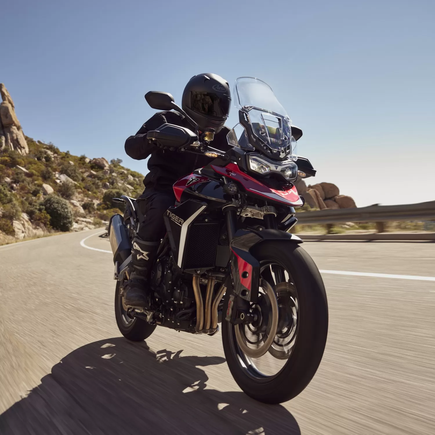 Tiger 900 GT on road