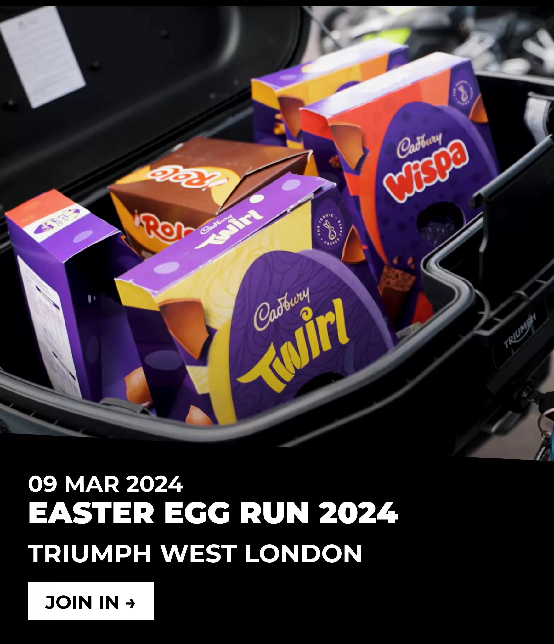 9 March Easter Egg Run Triumph East London