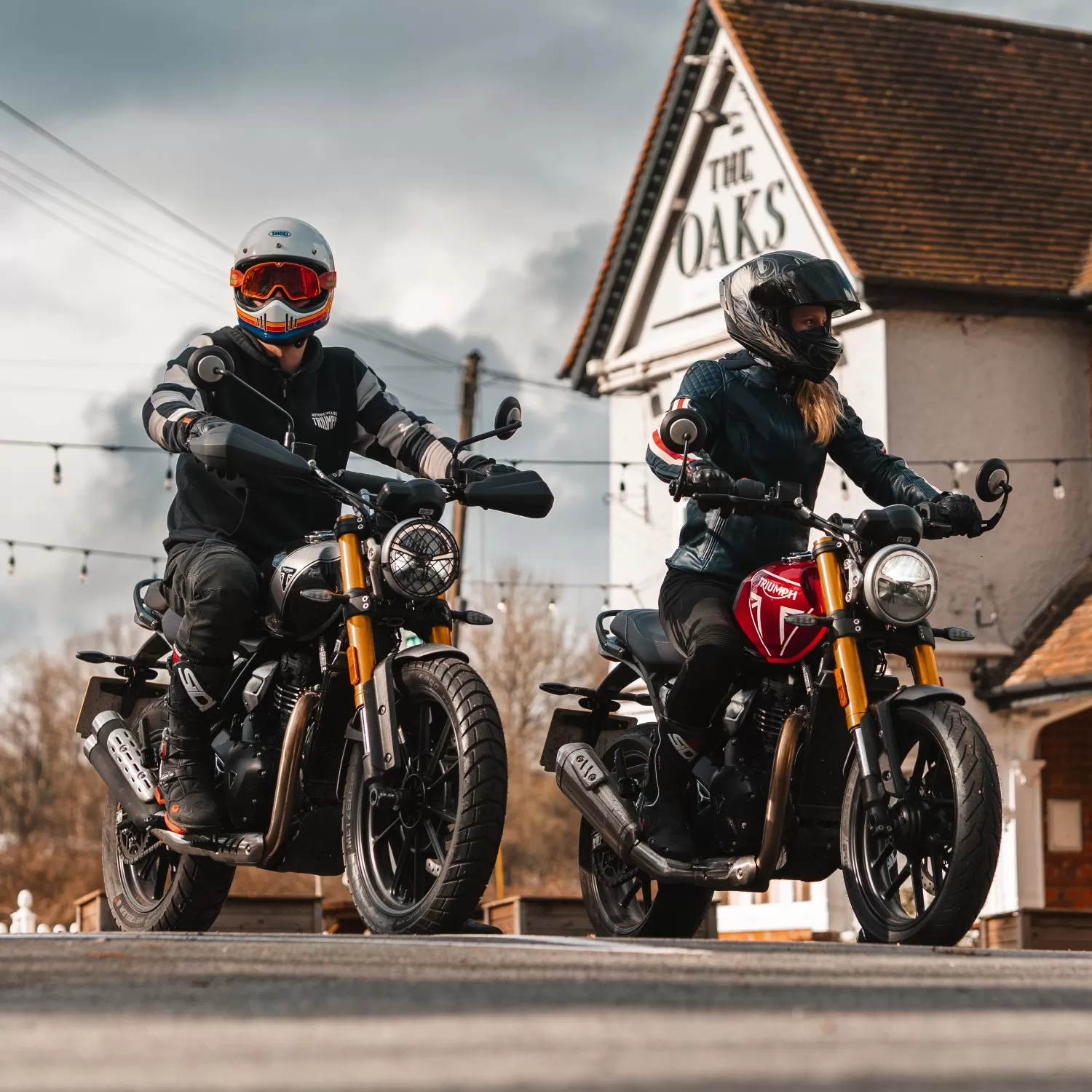 2024 Triumph Scrambler 400 X (Left) & Speed 400 (Right) London