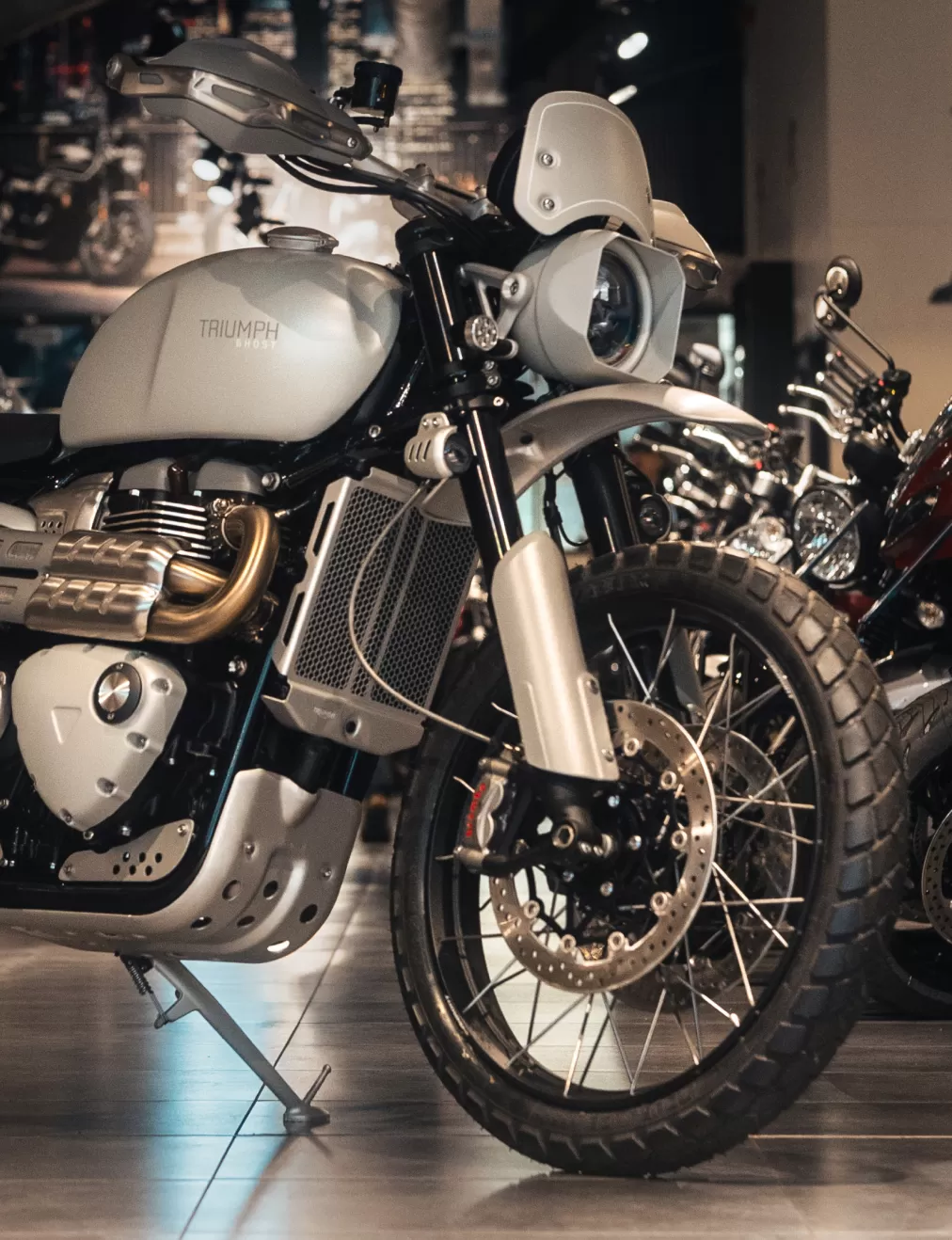Custom Triumph Scrambler “Ghost” by LIND × Stockwell Design
