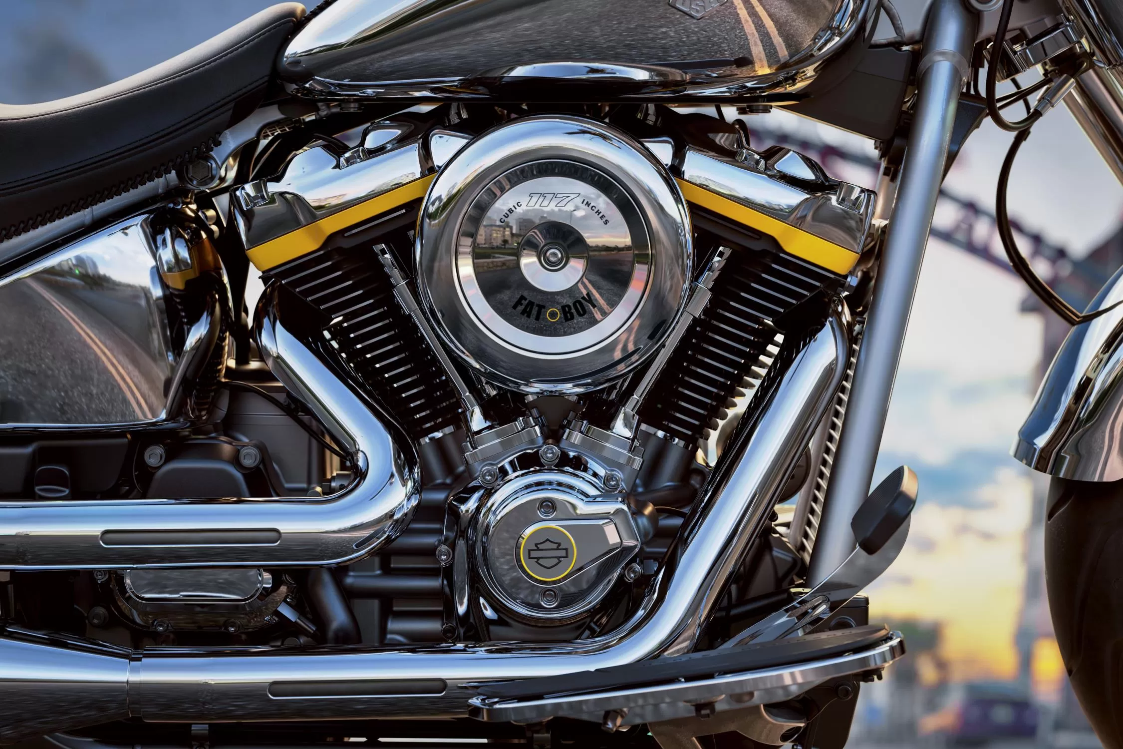 2025 Harley-Davidson Fat Boy Gray Ghost Engine