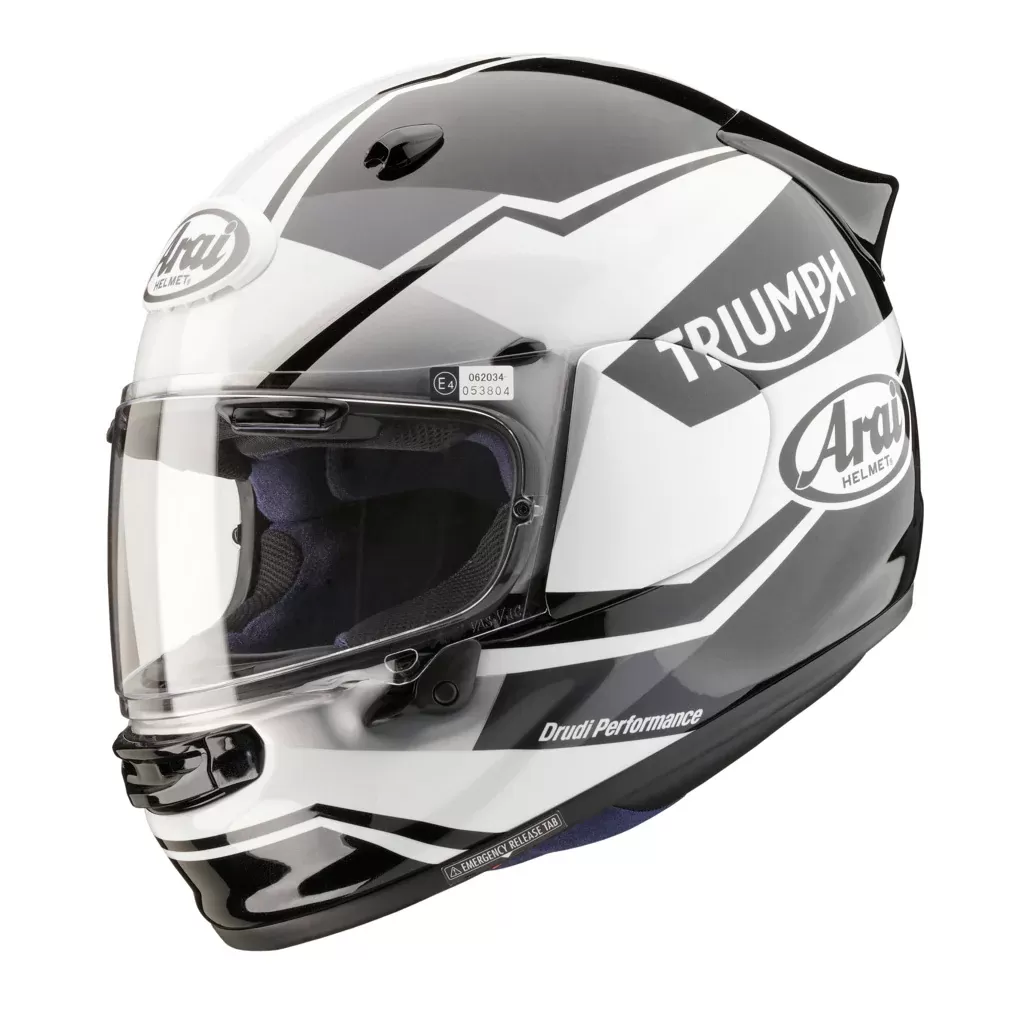 Triumph Arai Quantic Helmet Black/White