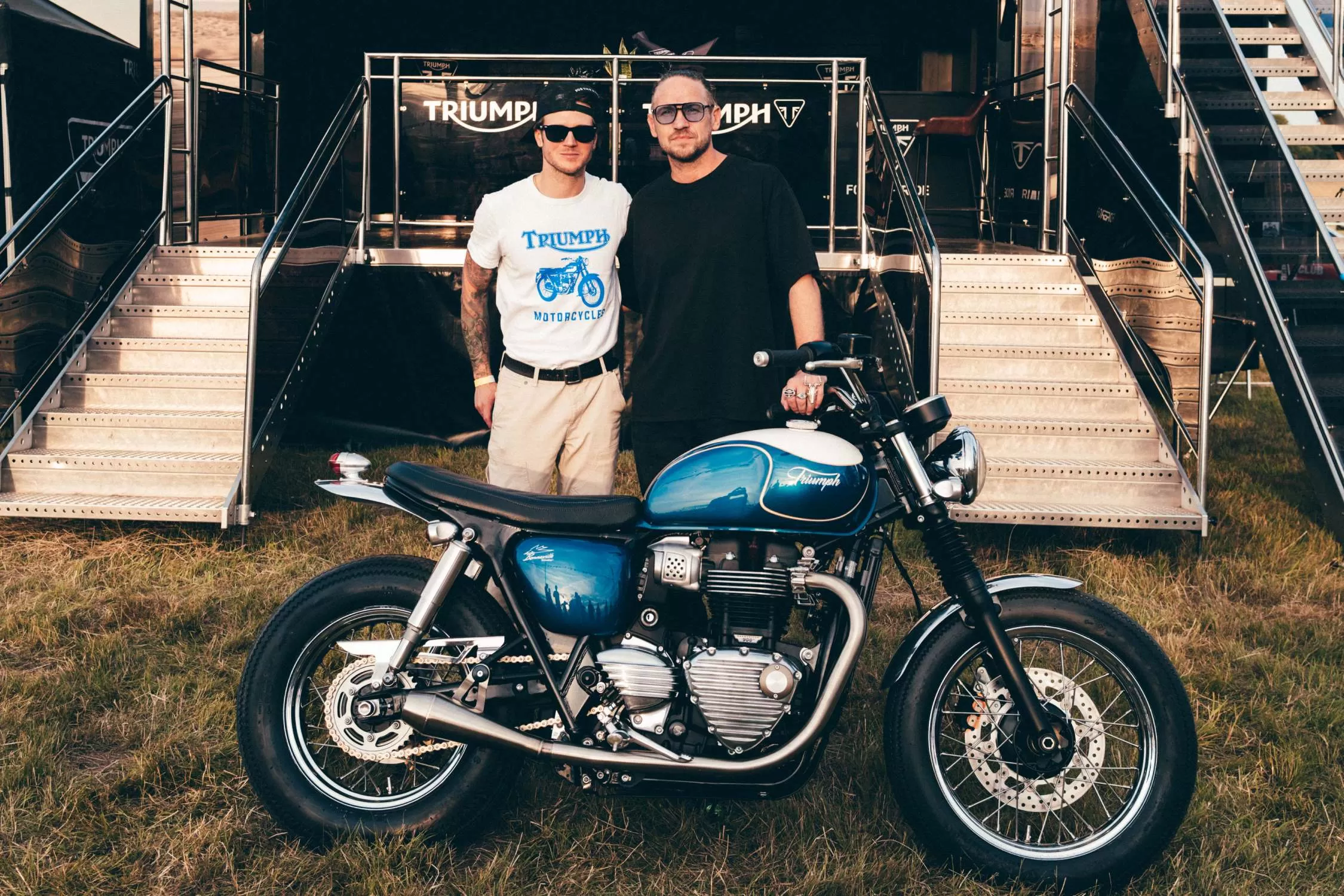 Custom Triumph Bonneville T100 Dougie Poynter Charlie Stockwell