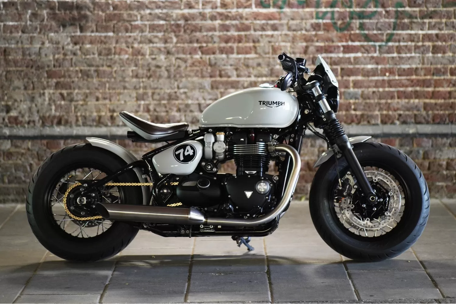 Custom Triumph Heron Bobber Stockwell Design