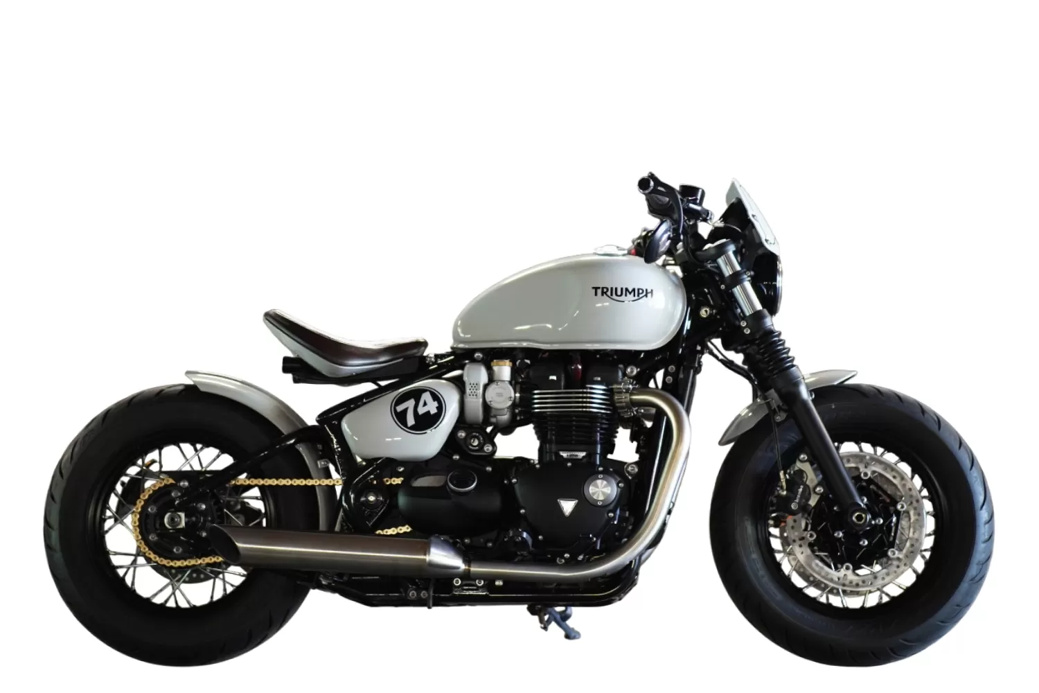Custom Triumph Heron BobberStockwell Design