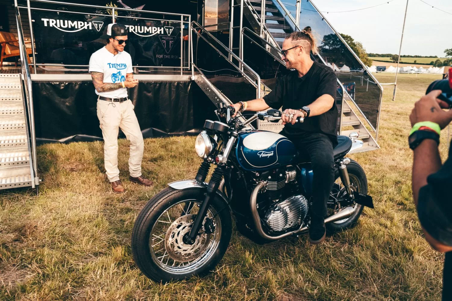 Custom Triumph Bonneville T100 Dougie Poynter Charlie Stockwell