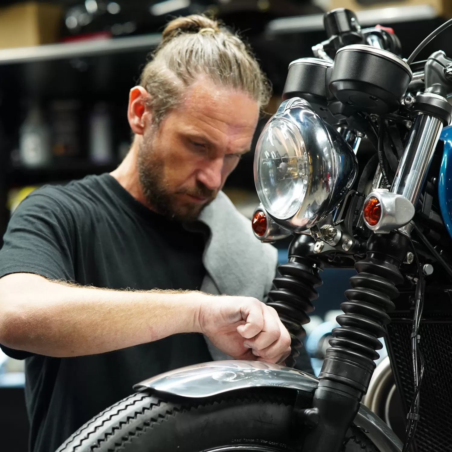 Custom Triumph Bonneville T100 Dougie Poynter Charlie Stockwell