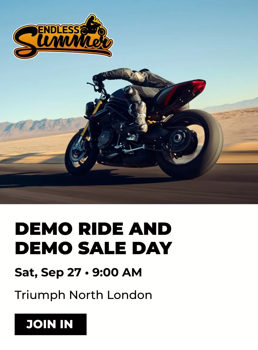 27 September 2025 - Triumph West London Demo Ride and Demo Sale Day