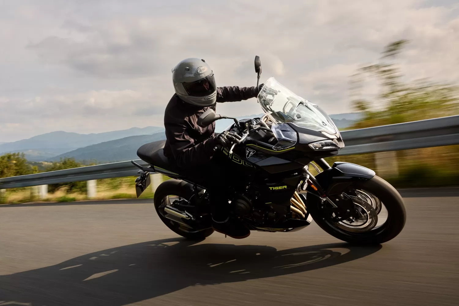 Triumph Tiger 800 on road