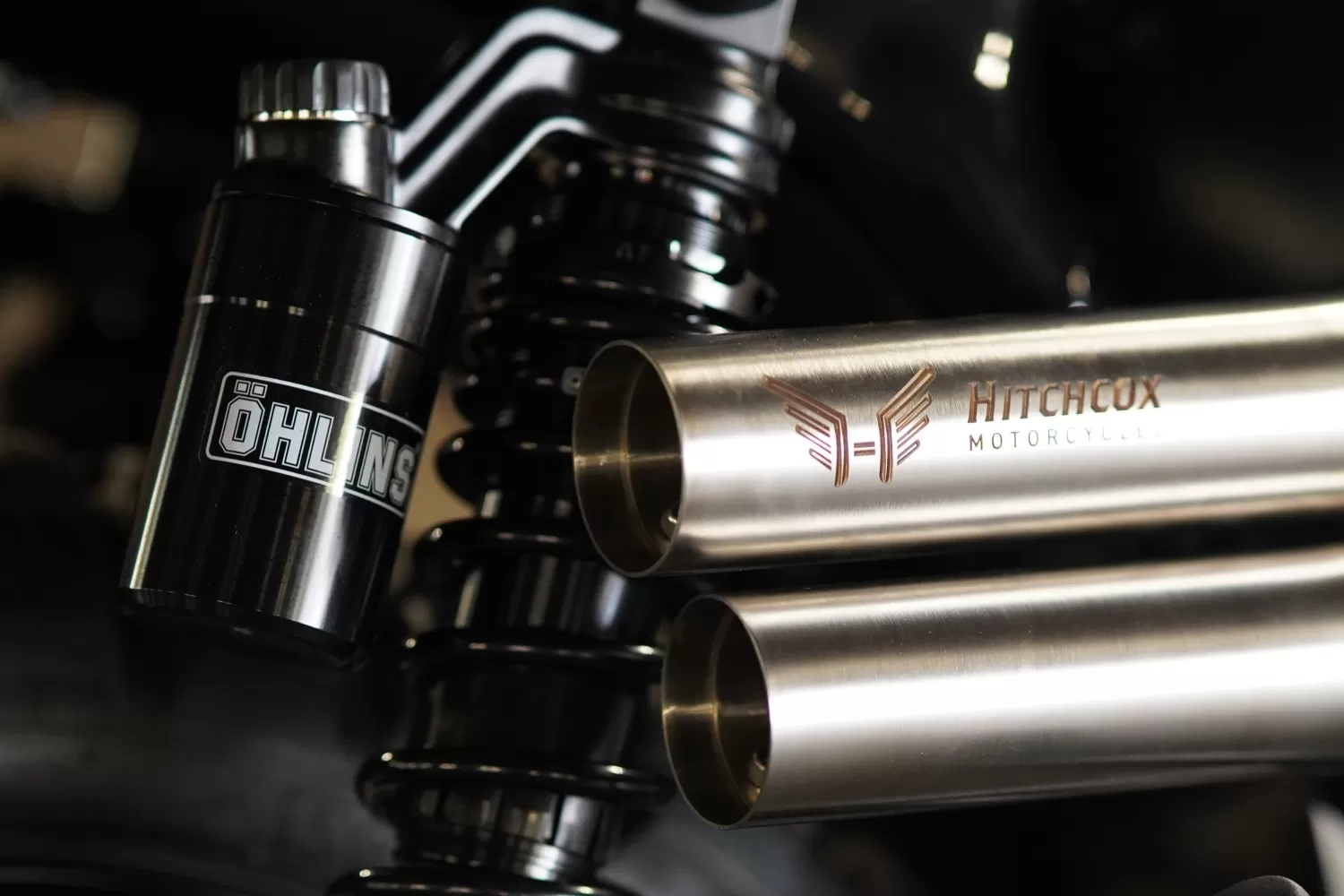 Custom Stockwell Design Triumph with Ohlins Performance Parts