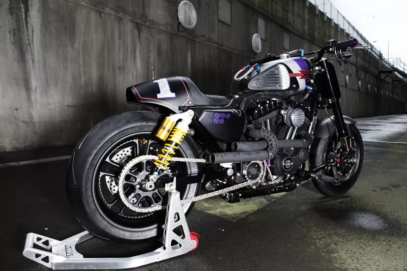 Custom Stockwell Design Harley-Davidson with Ohlins Performance Parts Custom Stockwell Design Harley-Davidson with Ohlins Performance Parts