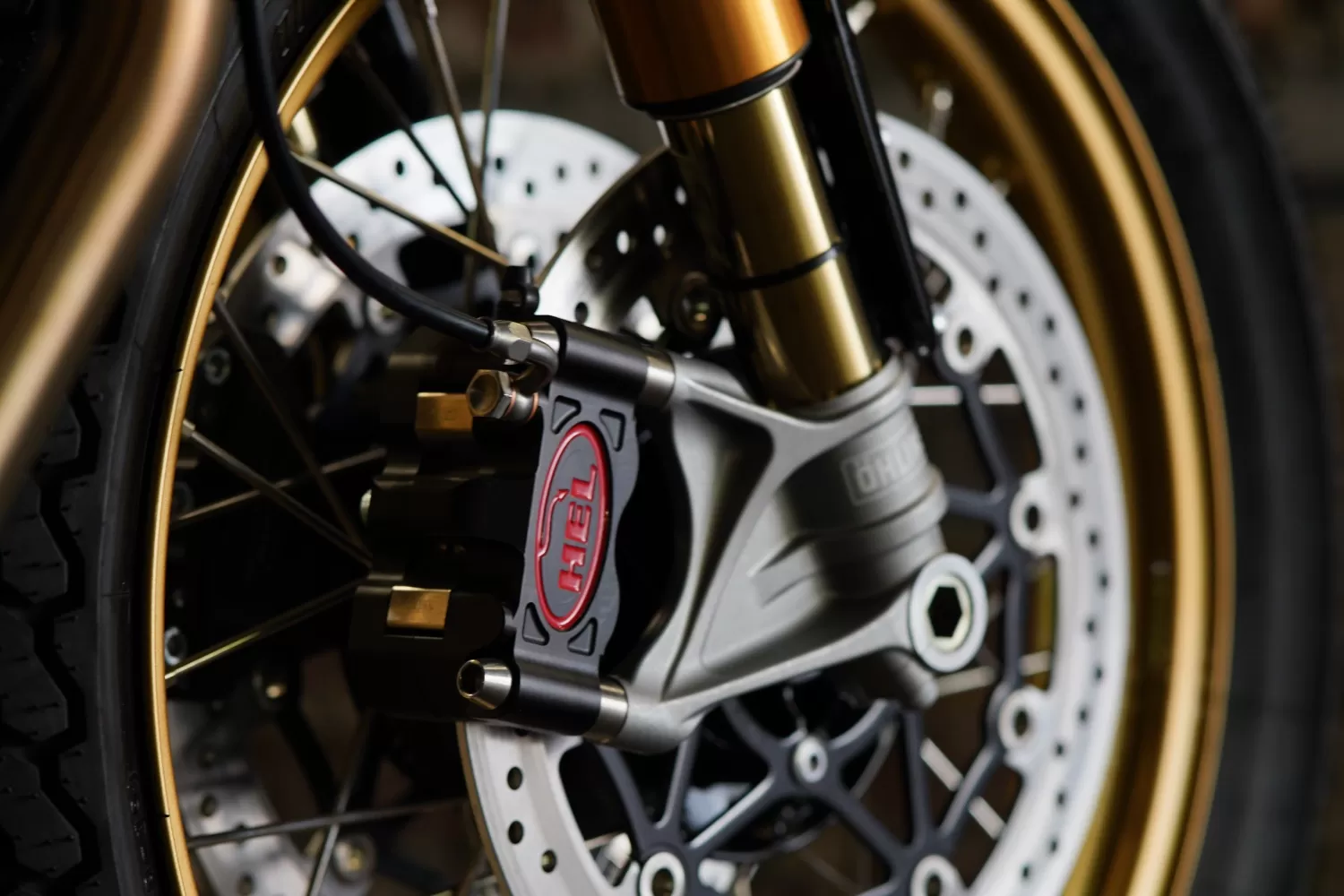 Custom Triumph Speed Twin Street Tracker Hel Brake Caliper