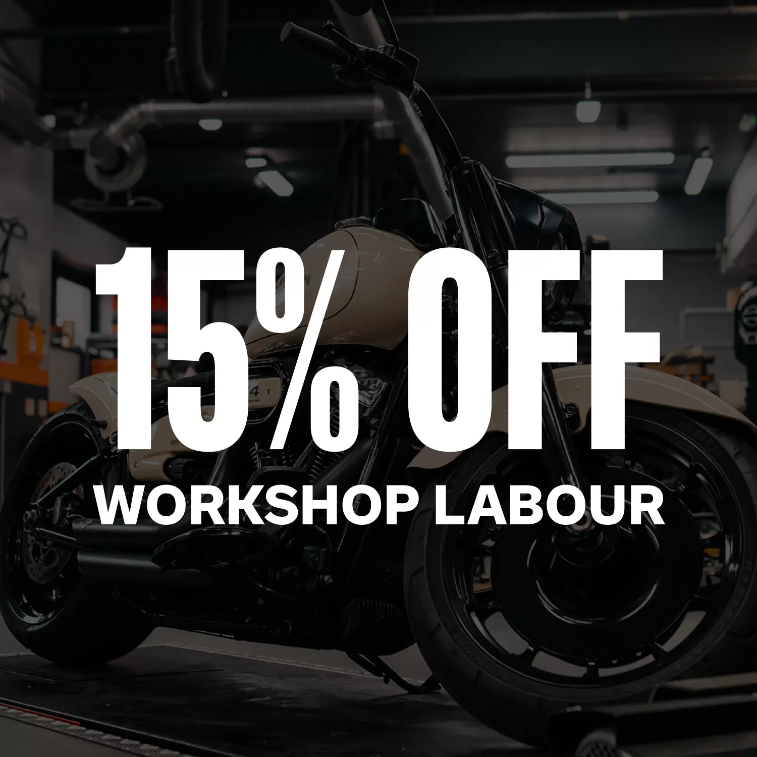 15% Off Winter Workshop Labour with LIND Harley-Davidson