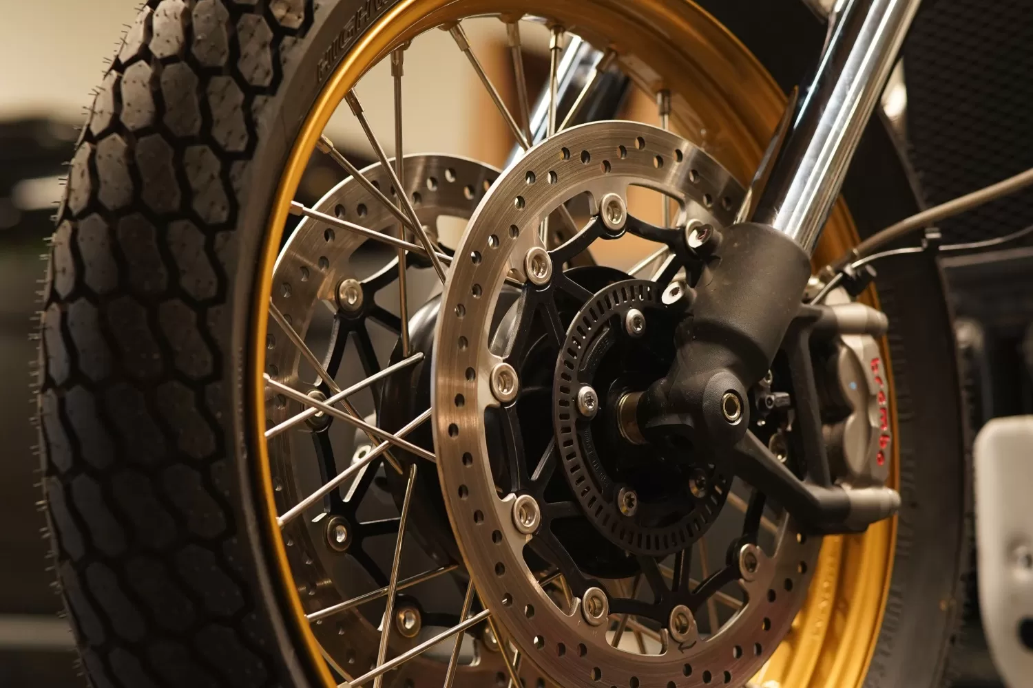 Custom Triumph Gold Wheels Stockwell Design