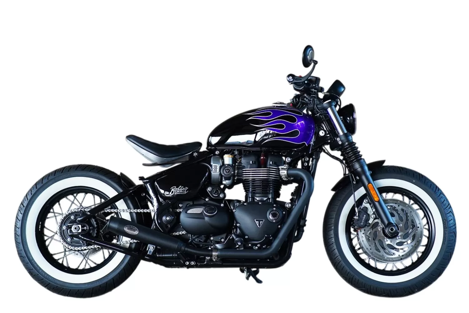 Custom Triumph Bonneville Hot Rod Bobber Stockwell Design