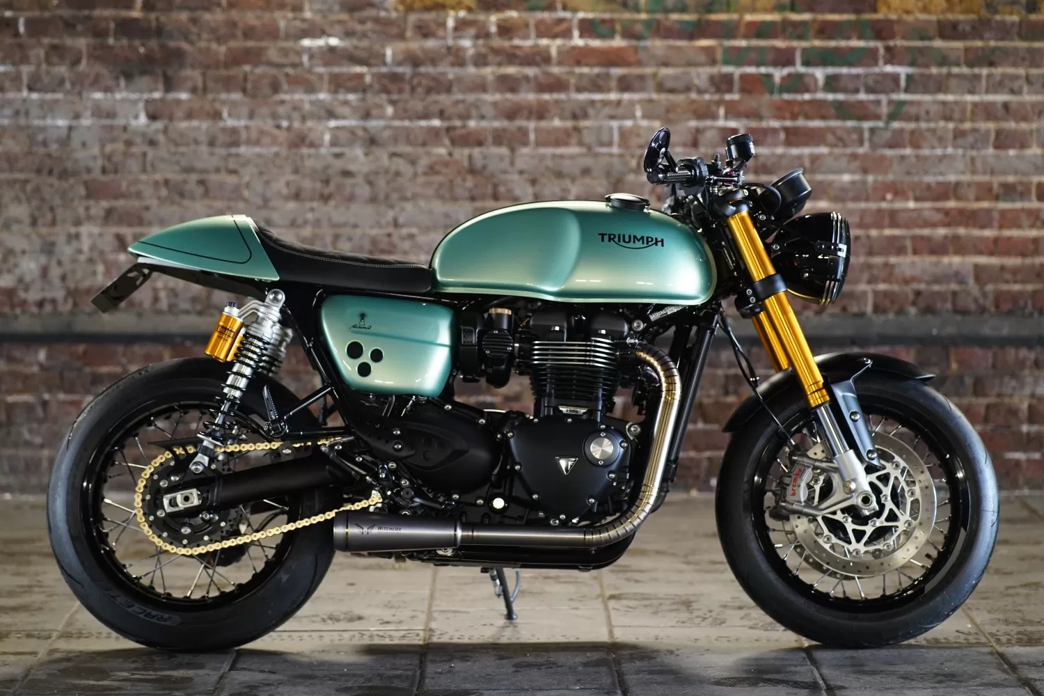 Custom Triumph Alchemist Thruxton RS by LIND x Stockwell Design at Triumph London