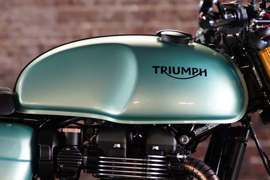 Custom Triumph Alchemist Thruxton RS by LIND x Stockwell Design at Triumph London