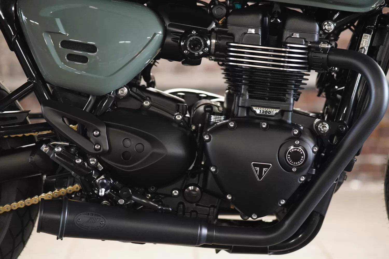 Custom Triumph Highland Speed Twin by LIND x Stockwell Design at Triumph London