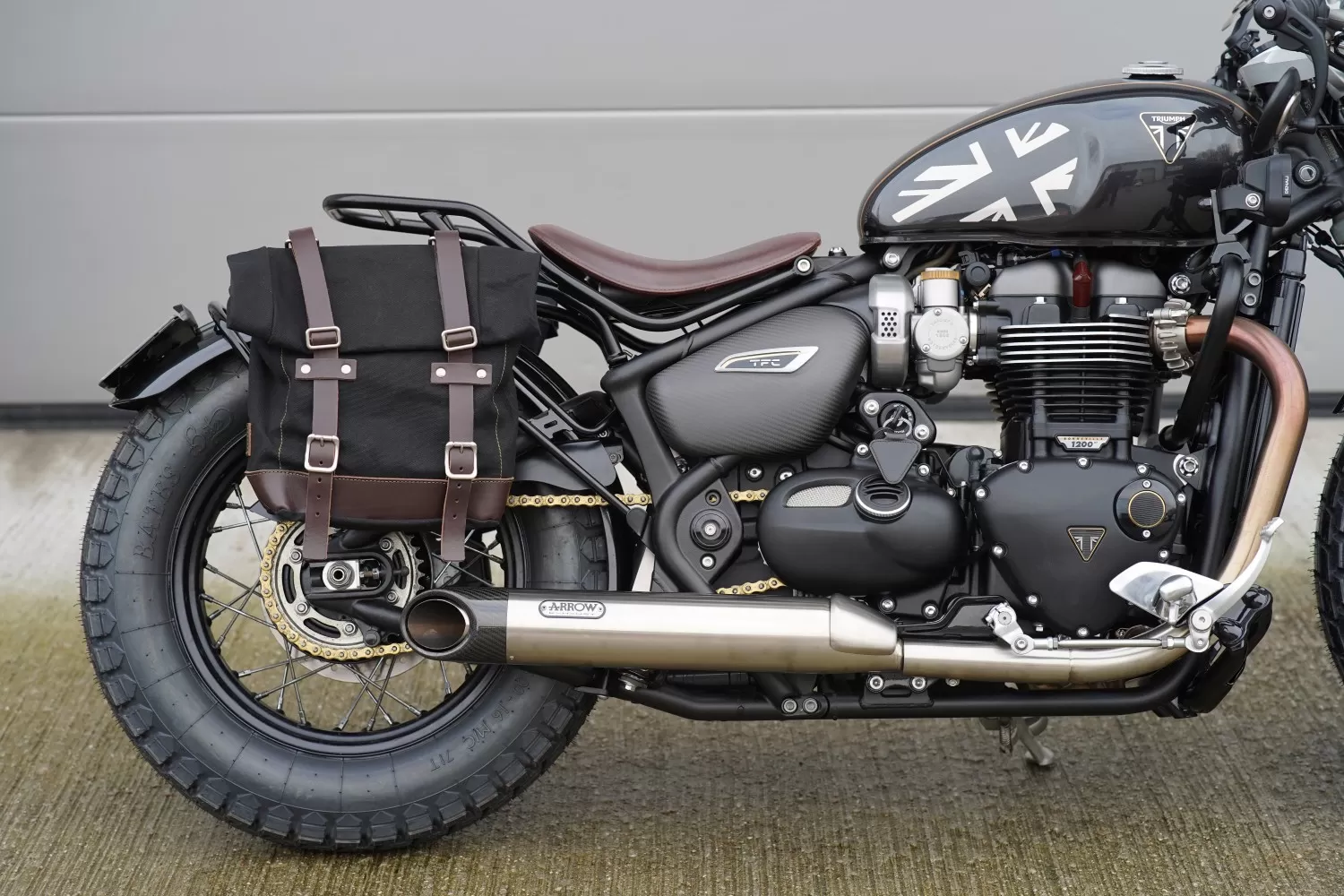 Custom Triumph Cotswolds TFC Bobber by LIND x Stockwell Design at Triumph North London