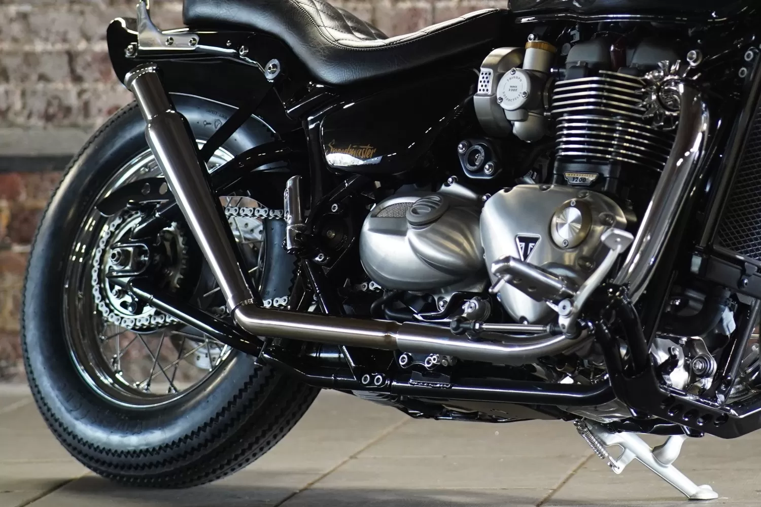 Custom Triumph Happy Days Speedmaster by Stockwell Design at Triumph London