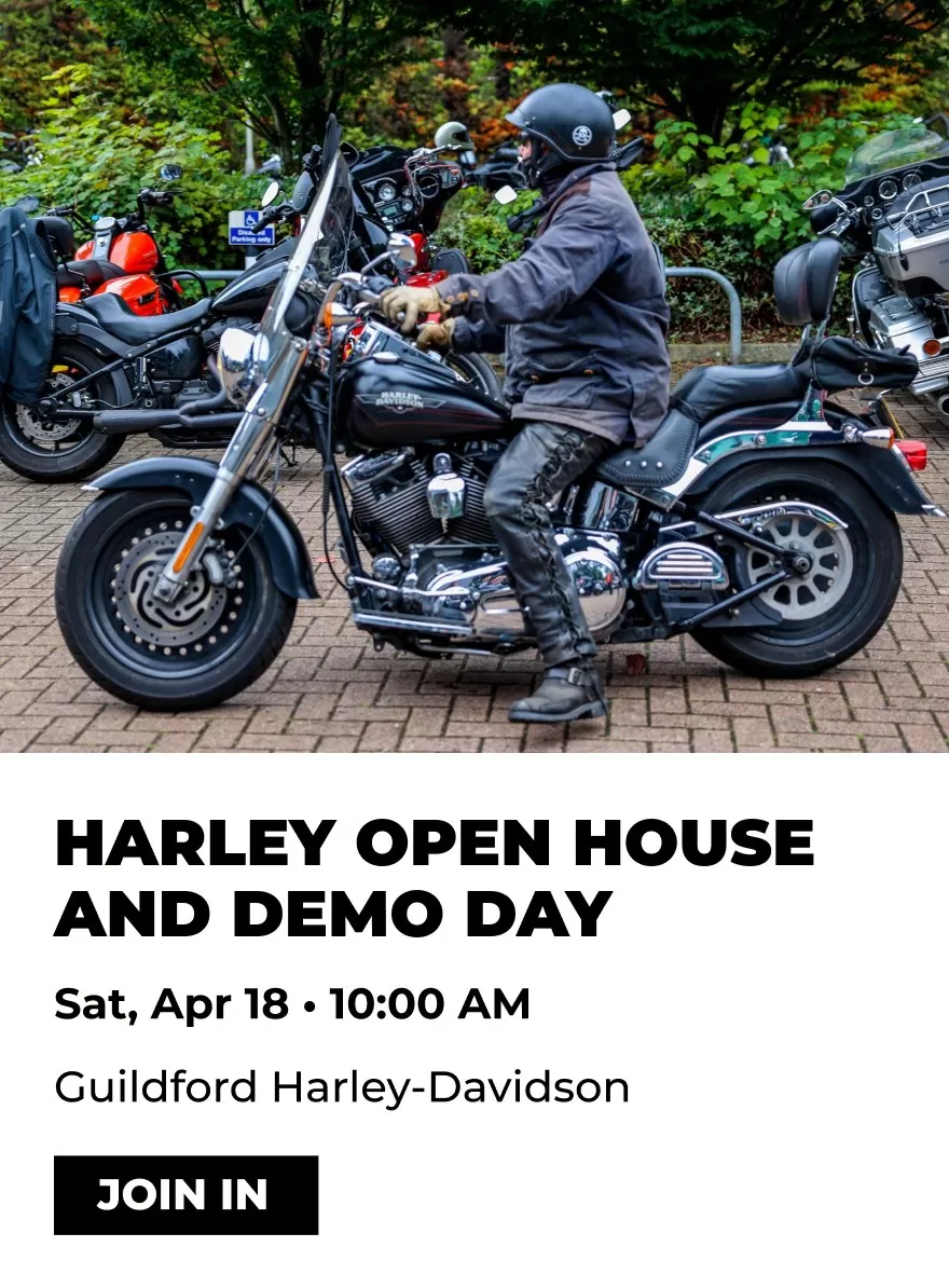 18 April 2026 - Guildford Harley-Davidson Open House and Demo Day