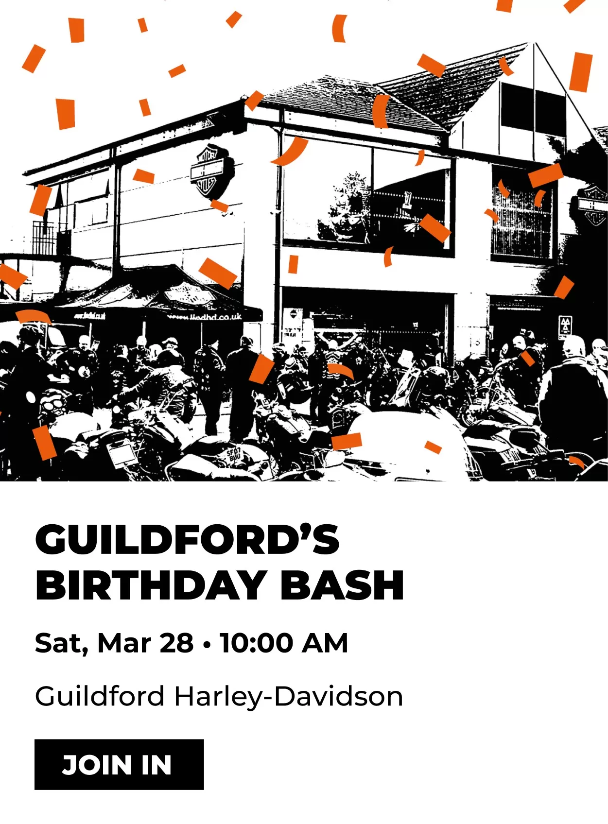 28 March 2026 - Guildford Harley-Davidson Birthday Bash