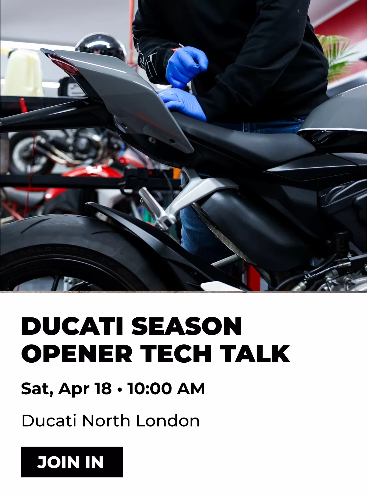 18 April 2026 - Ducati North London Season Opener Tech Talk