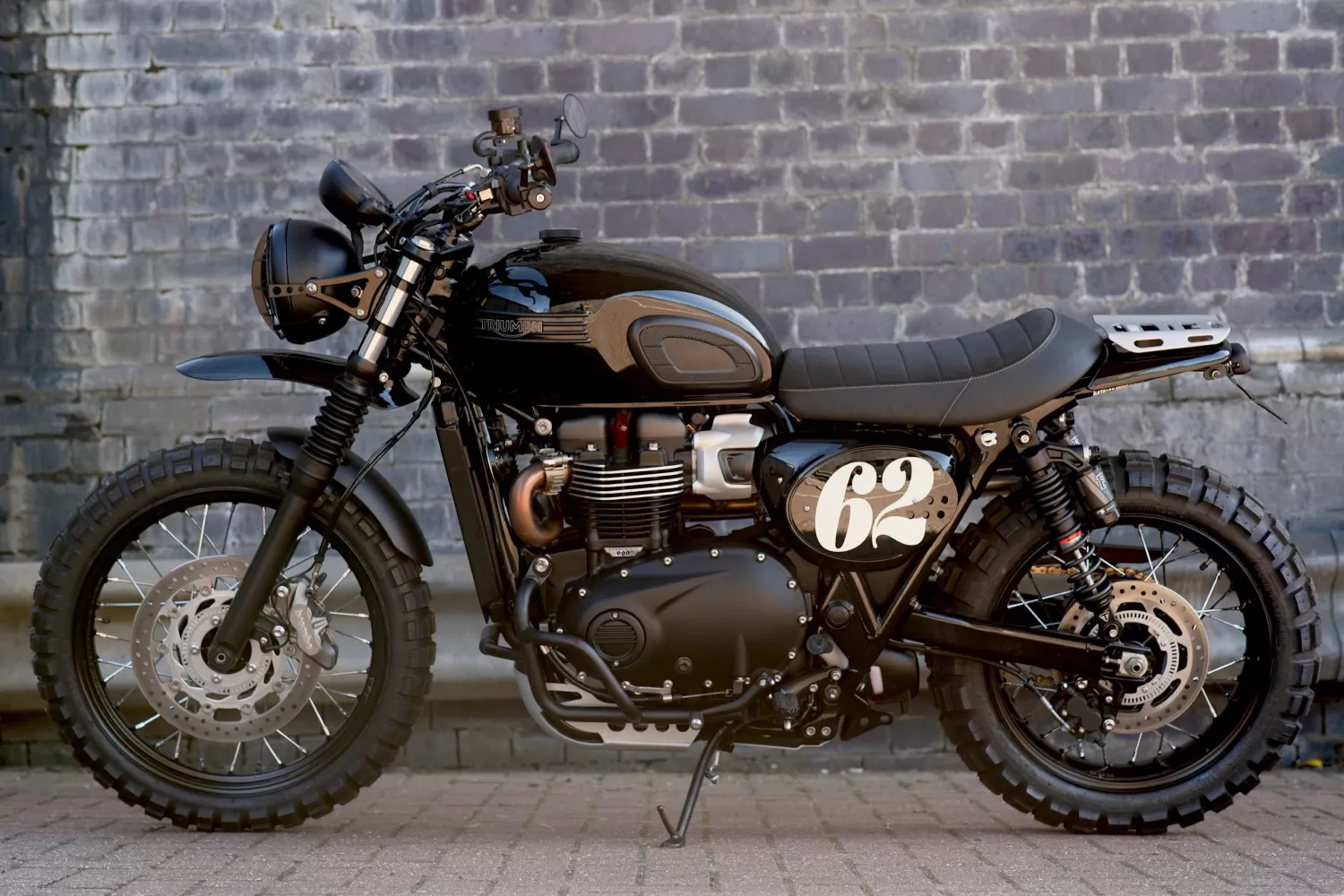 Custom Triumph Scrambler 62 by LIND x Stockwell Design at Triumph North London