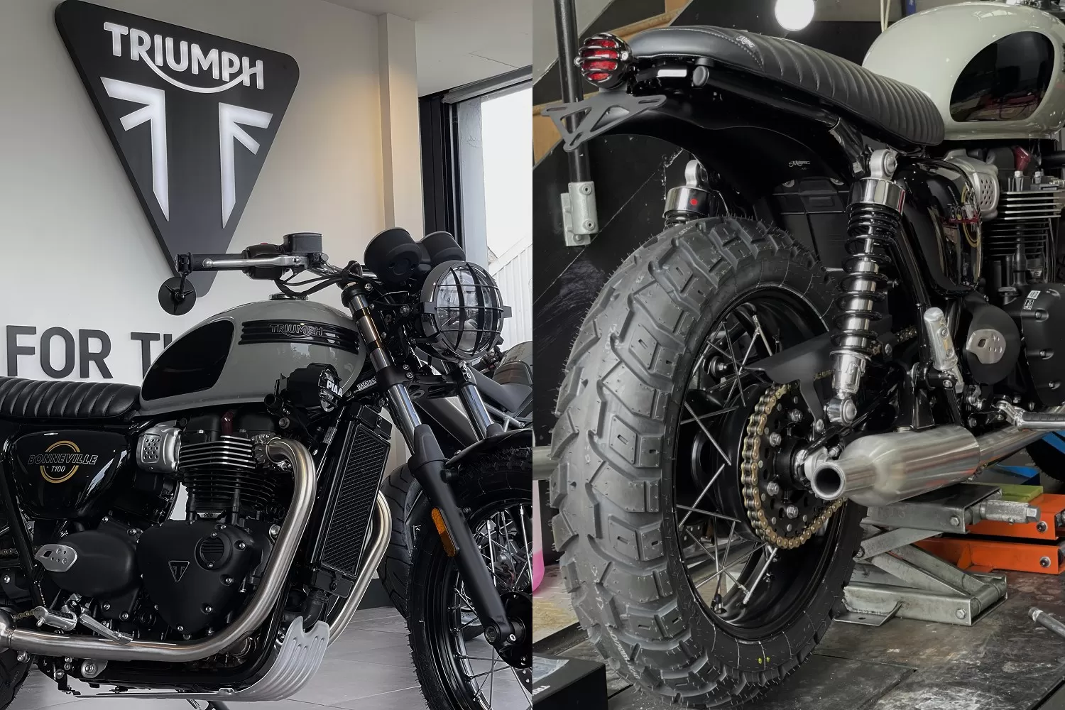 Custom Triumph Bonneville T100 by LIND x Stockwell Design East London Romford