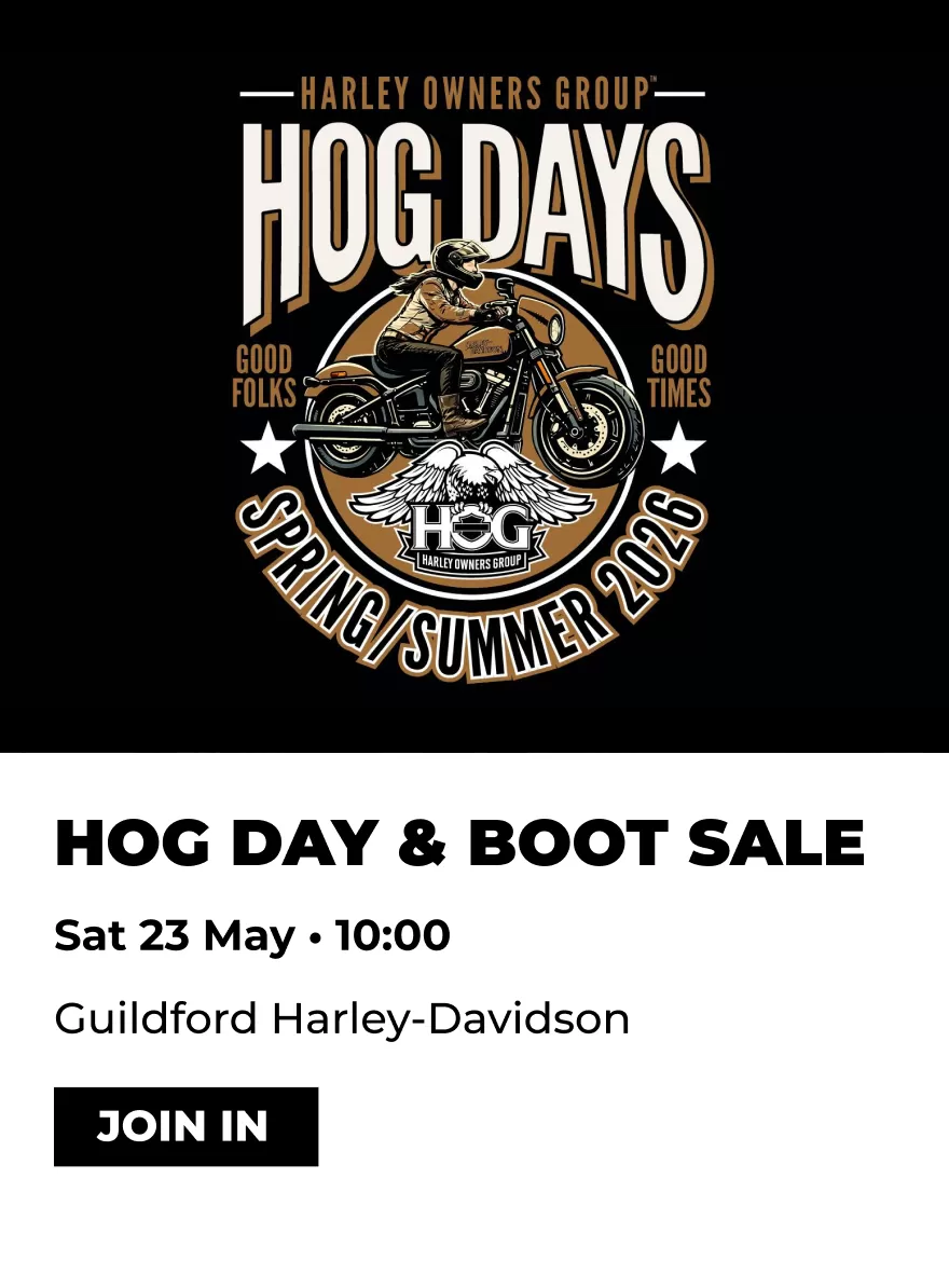 23 May 2026 - Guildford Harley-Davidson HOG Day & Boot Sale Event