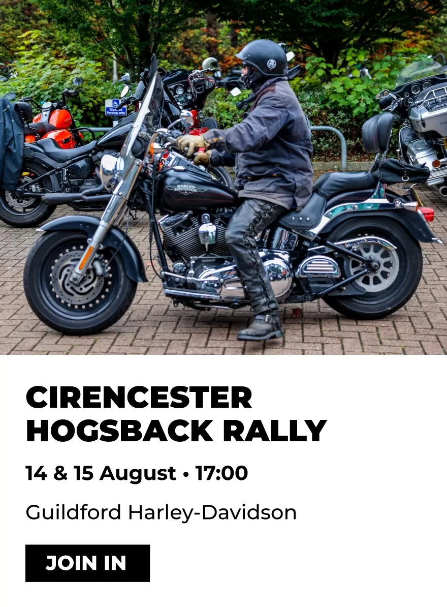 14 & 15 August 2026 - Guildford Harley-Davidson Cirencester Hogsback Rally Event