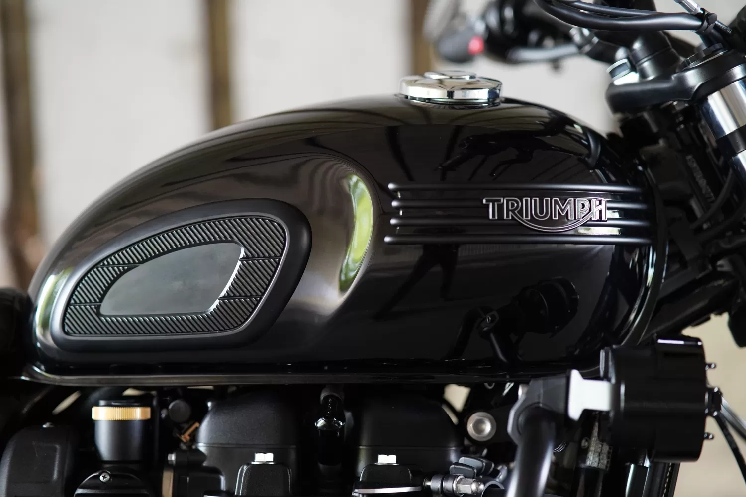 Custom Triumph Bonneville Leonard T120 by LIND x Stockwell Design at Triumph West London