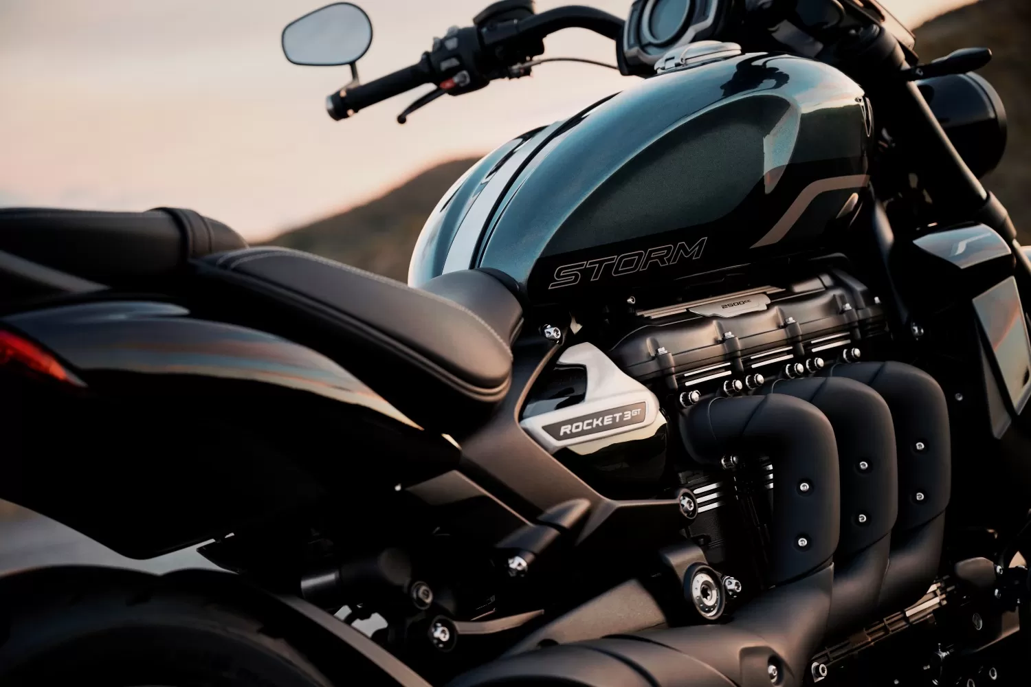 MY27 Triumph Rocket 3 Storm GT in Base Marine