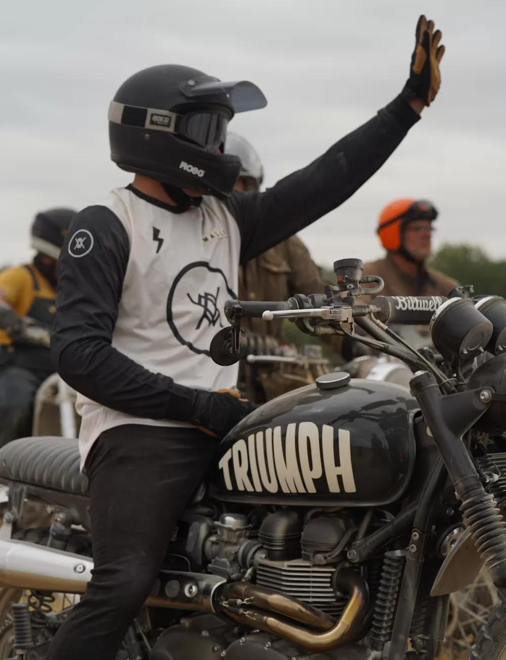 Idir Babaci of Triumph West London Racing at Malle Mile with Stockwell Design