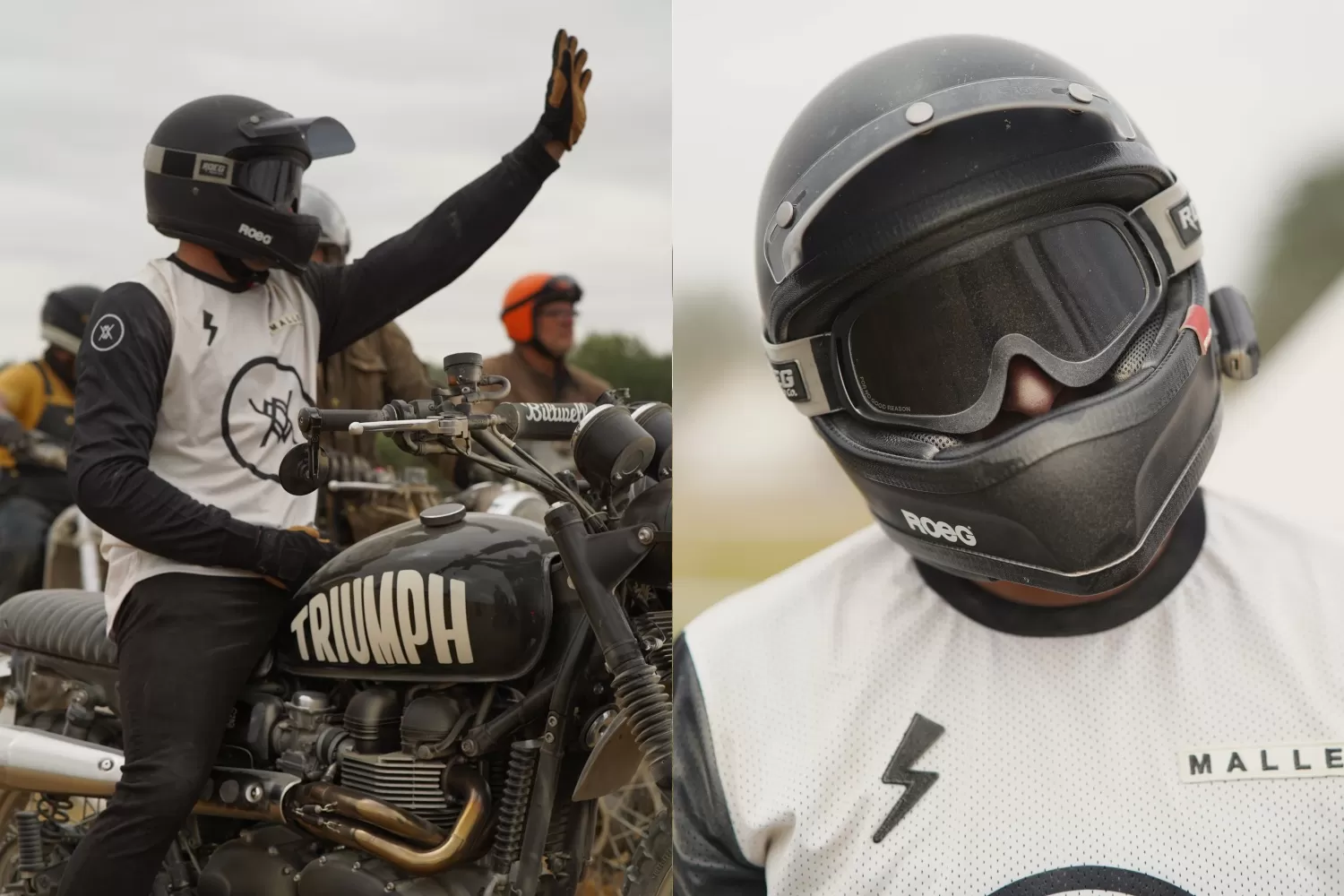 Close-up look at Idir Babaci of Triumph West London racing at Malle Mile 2026
