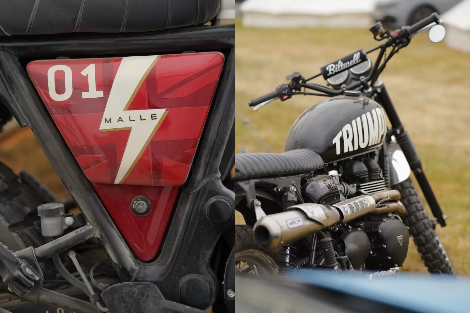 Custom motorcycles at Malle Mile 2026