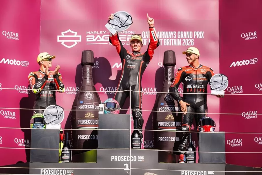 Archie McDonald wins at Silverston in Harley-Davidson Bagger World Cup
