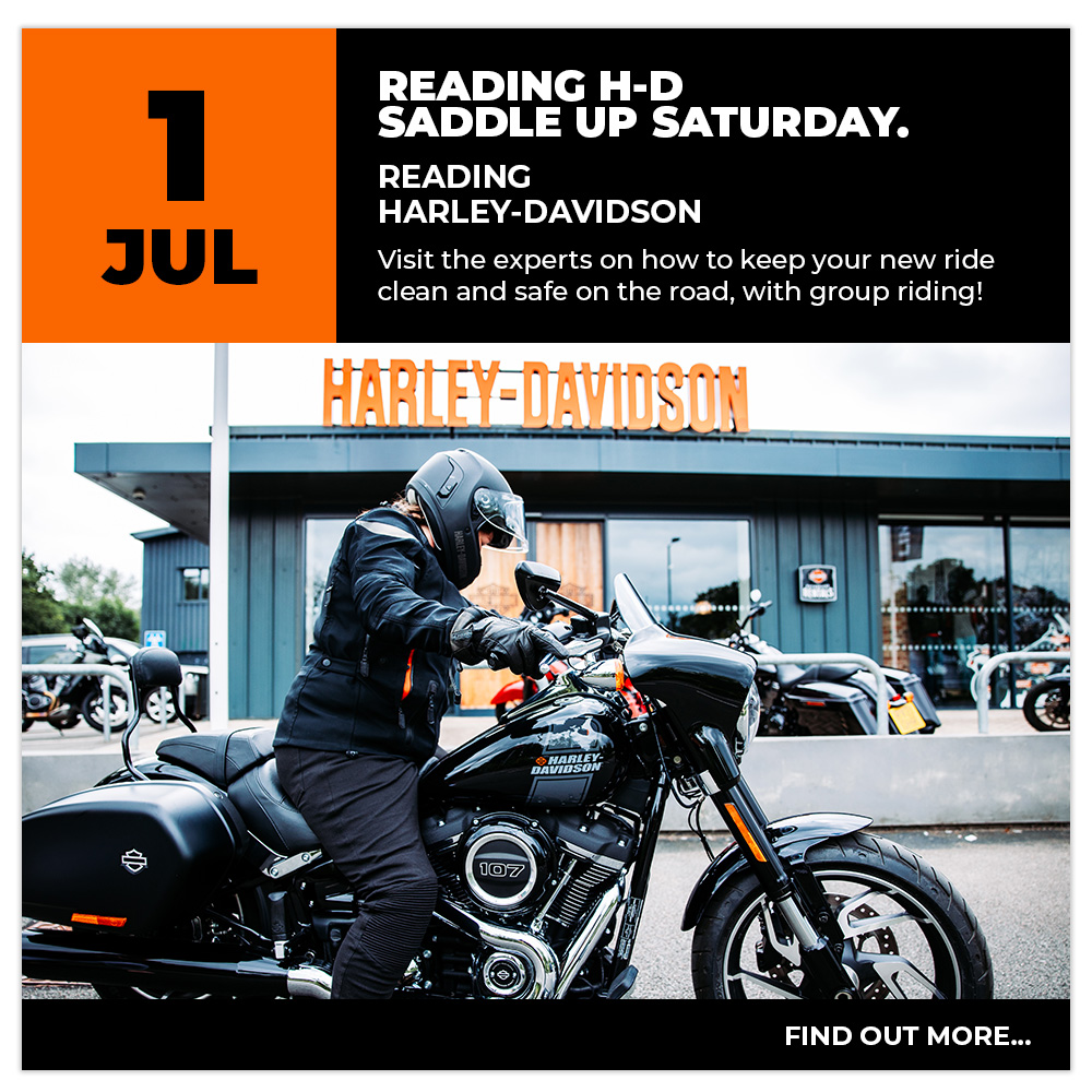 Saturday 1 July - Visit the experts on how to keep your new ride clean and safe on the road, with group riding!